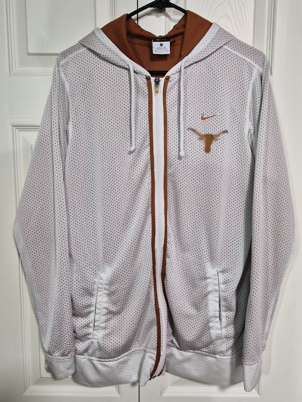 Women's Nike Dri-fit Full Zip Texas Longhorn Hooded Jacket Sz. XL